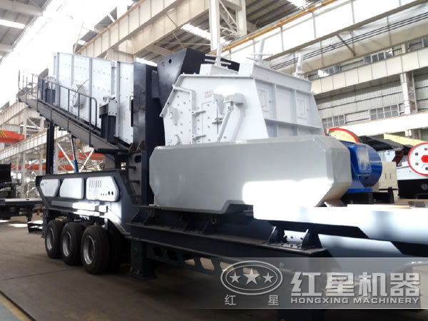 時產(chǎn)200噸青石流動磕石子機-配反擊破 時產(chǎn)200噸青石流動磕石子機-配反擊破