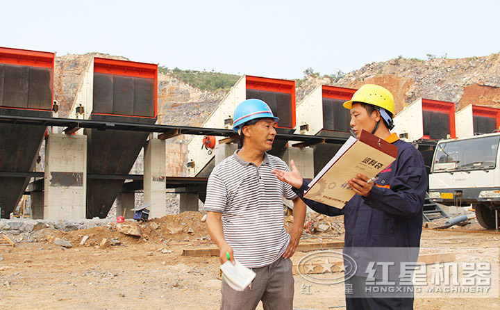 廠家技術(shù)人員到場(chǎng)指導(dǎo)安裝、以達(dá)到更合理、科學(xué)的生產(chǎn)線配置方案