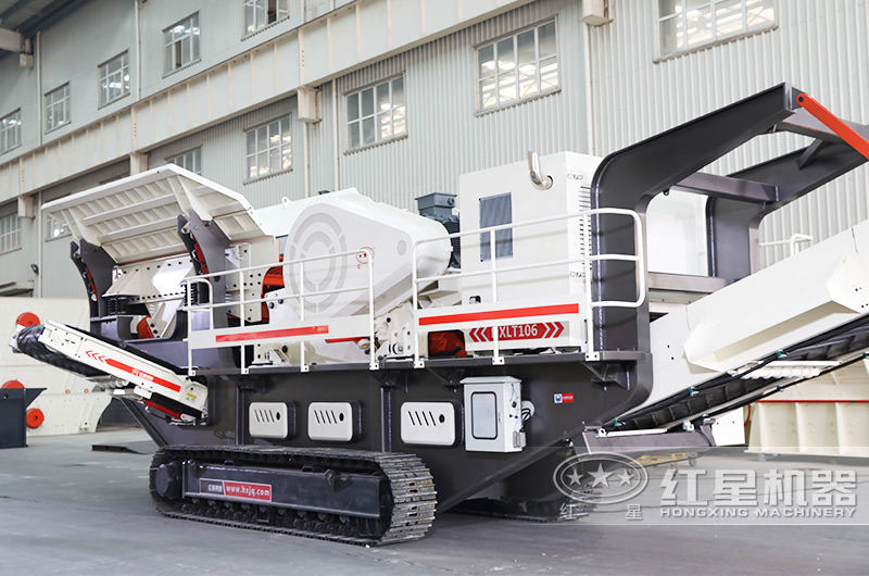 混凝土打砂履帶移動(dòng)破碎站,配顎破機(jī)+給料機(jī),粗碎專用